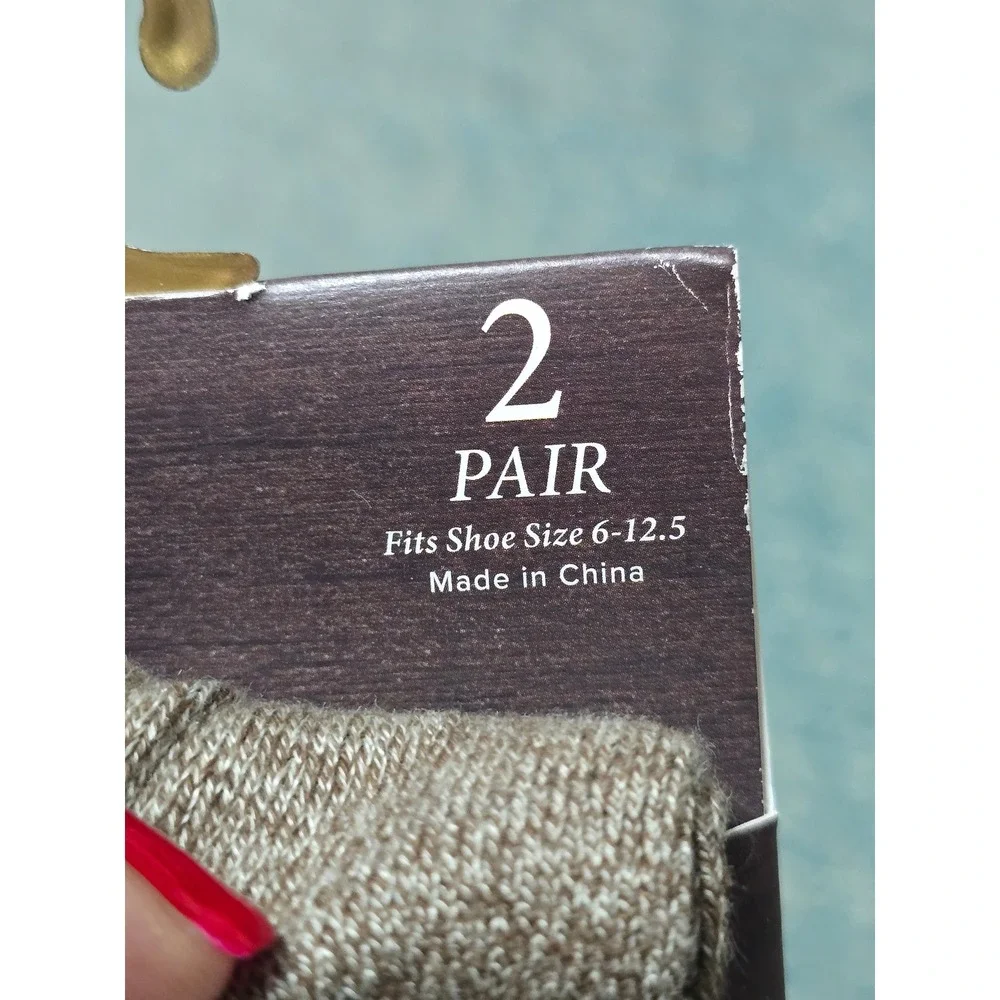 Gold Toe Collection Mens 2 Pair Socks Recycled Warm Dry Fits Shoe Size 6 12.5 AH